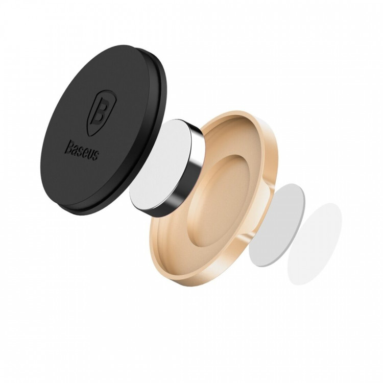 Универсальный магнитный держатель Baseus Flat Type (золотой)
