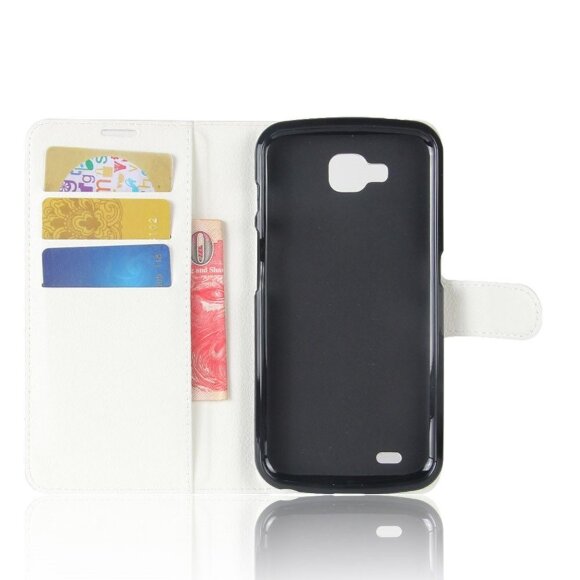Чехол с визитницей для LG X venture M710DS (белый)