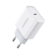 Сетевое зарядное устройство Ugreen USB C 20W PD, цвет белый