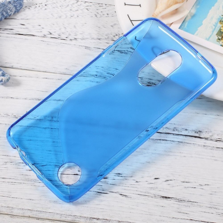 Нескользящий чехол для LG K8 (2017) X300 / M200N (голубой)