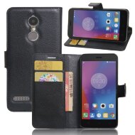 Чехол с визитницей для Lenovo K6 Power (черный) Чехол с визитницей для Lenovo K6 Power (черный)