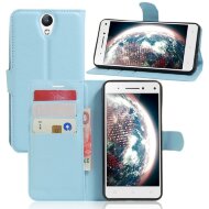Чехол с визитницей для Lenovo Vibe S1 Lite (голубой) Чехол с визитницей для Lenovo Vibe S1 Lite (голубой)
