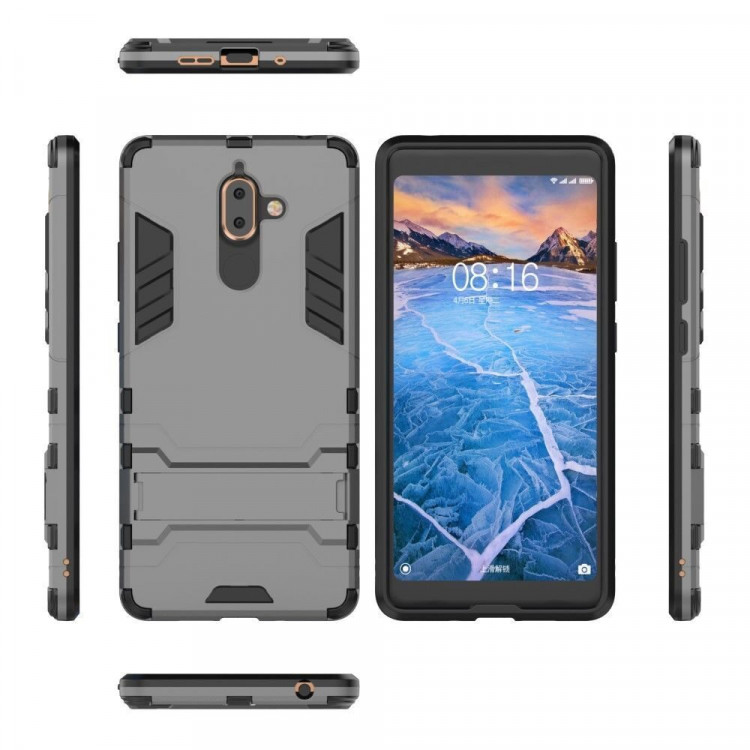 Чехол Duty Armor для Nokia 7 Plus (серый)