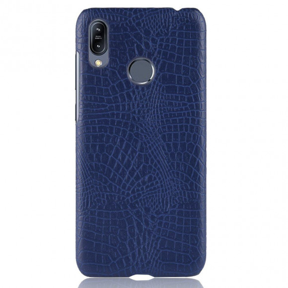 Чехол Crocodile Texture для Asus Zenfone Max (M2) ZB633KL (темно-синий) Чехол Crocodile Texture для Asus Zenfone Max (M2) ZB633KL (темно-синий)