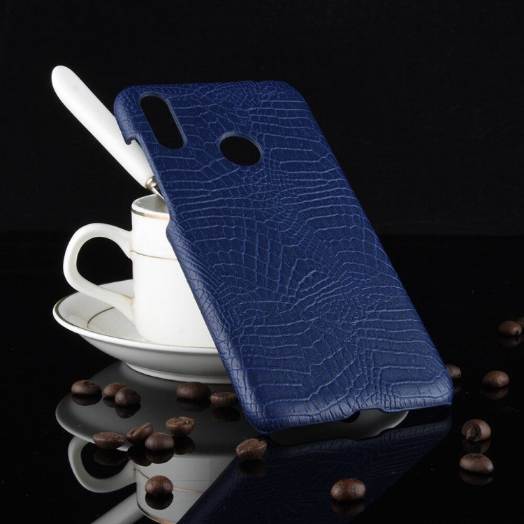 Чехол Crocodile Texture для Asus Zenfone Max (M2) ZB633KL (темно-синий)