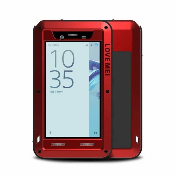 Гибридный чехол LOVE MEI для Sony Xperia X Compact (красный)