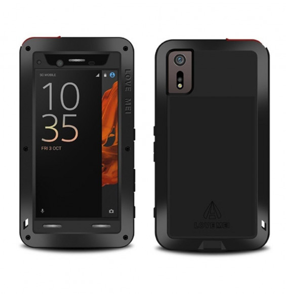 Гибридный чехол LOVE MEI для Sony Xperia XZ / XZs (черный)