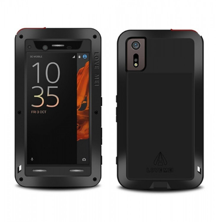 Гибридный чехол LOVE MEI для Sony Xperia XZ / XZs (черный)