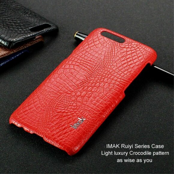 Чехол-накладка iMak Ruiyi Crocodile для OnePlus 5 (красный) Чехол-накладка iMak Ruiyi Crocodile для OnePlus 5 (красный)