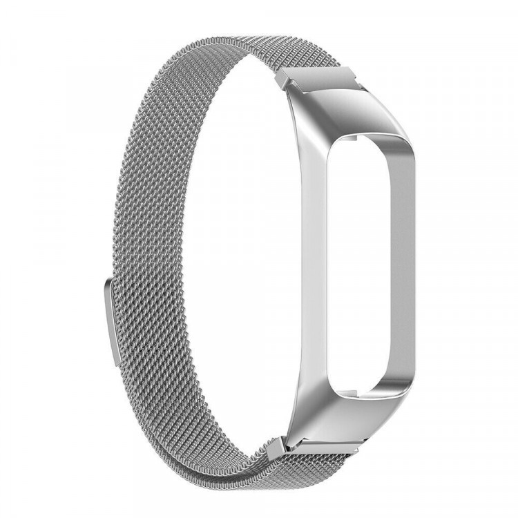 Браслет Миланская петля для Samsung Galaxy Fit 2 SM-R220 (серебряный)