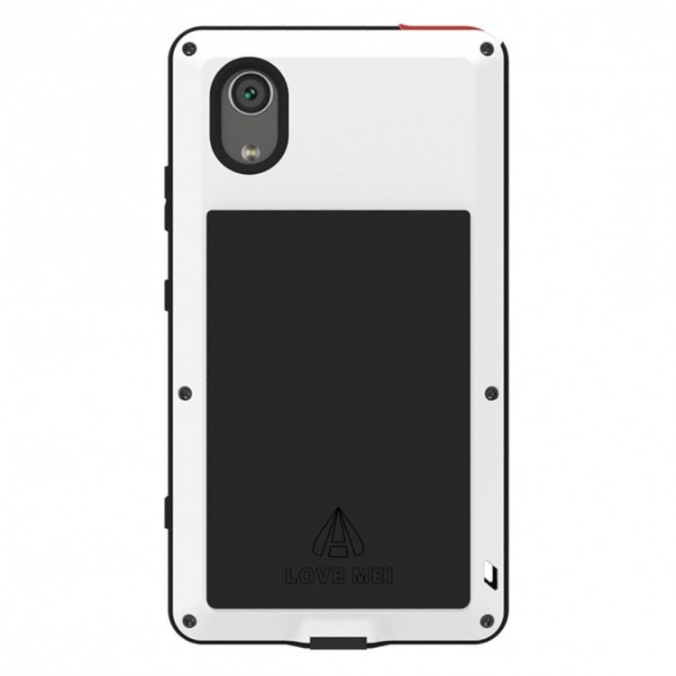 Гибридный чехол LOVE MEI для Sony Xperia XA1 Plus (белый)