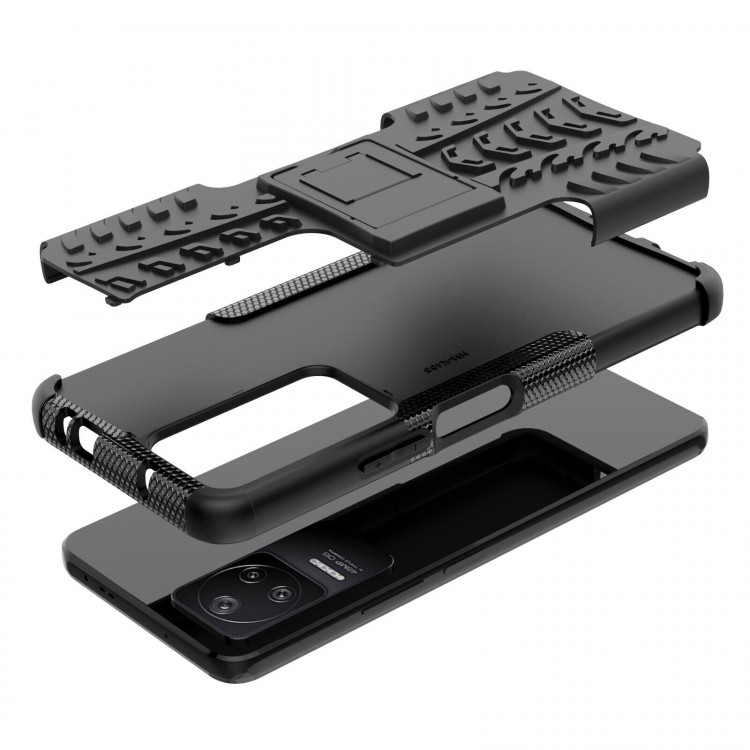 Чехол Hybrid Armor для Poco F4 (черный)