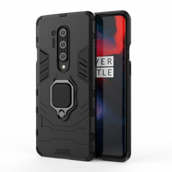 Чехол Armor Ring Holder для OnePlus 8 Pro (черный) Чехол Armor Ring Holder для OnePlus 8 Pro (черный)