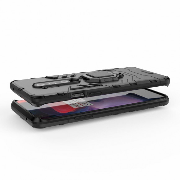 Чехол Armor Ring Holder для OnePlus 8 Pro (черный) Чехол Armor Ring Holder для OnePlus 8 Pro (черный)