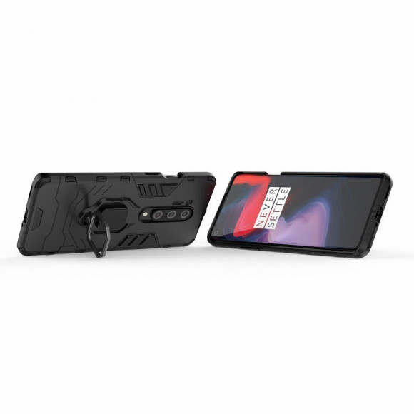 Чехол Armor Ring Holder для OnePlus 8 Pro (черный) Чехол Armor Ring Holder для OnePlus 8 Pro (черный)