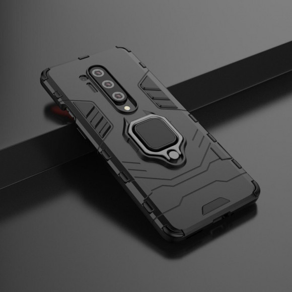 Чехол Armor Ring Holder для OnePlus 8 Pro (черный) Чехол Armor Ring Holder для OnePlus 8 Pro (черный)