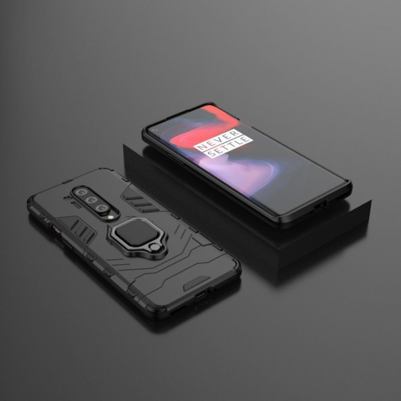 Чехол Armor Ring Holder для OnePlus 8 Pro (черный) Чехол Armor Ring Holder для OnePlus 8 Pro (черный)