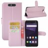 Чехол с визитницей для ZTE Blade V8 (розовый)