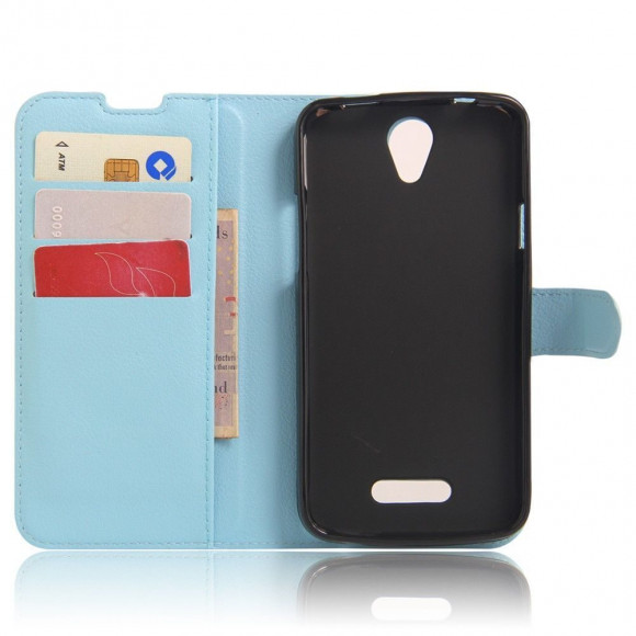Чехол с визитницей для DOOGEE X6 / X6 Pro (голубой) Чехол с визитницей для DOOGEE X6 / X6 Pro (голубой)