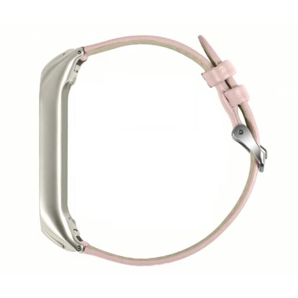 Кожаный ремешок для Xiaomi Mi Band 5 (розовый) Кожаный ремешок для Xiaomi Mi Band 5 (розовый)