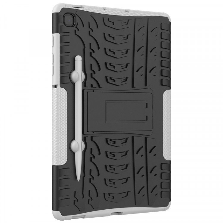 Чехол Hybrid Armor для Samsung Galaxy Tab S6 Lite (черный + белый)