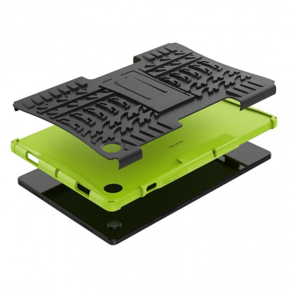 Чехол Hybrid Armor для Samsung Galaxy Tab A8 10.5 (2021) SM-X200 / Galaxy Tab А8 10.5 LTE (2021) SM-X205 (черный + зеленый) Чехол Hybrid Armor для Samsung Galaxy Tab A8 10.5 (2021) SM-X200 / Galaxy Tab А8 10.5 LTE (2021) SM-X205 (черный + зеленый)