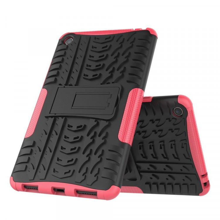 Чехол Hybrid Armor для Xiaomi Mi Pad 4 - 8 дюймов (черный + розовый)
