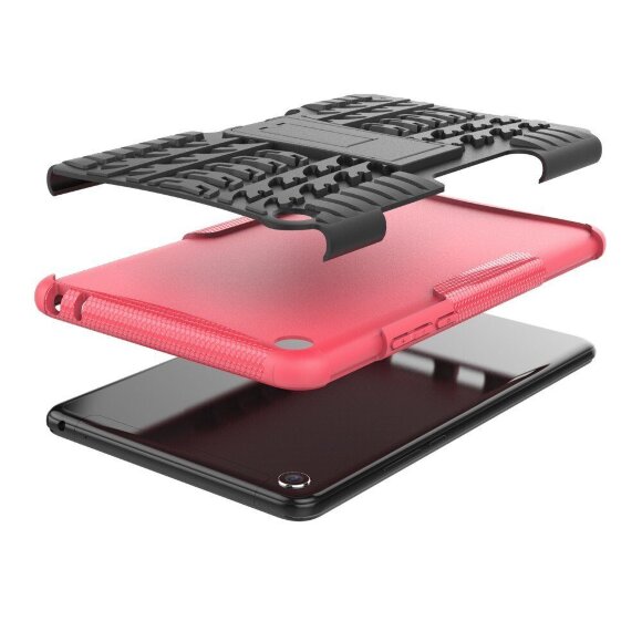 Чехол Hybrid Armor для Xiaomi Mi Pad 4 - 8 дюймов (черный + розовый)