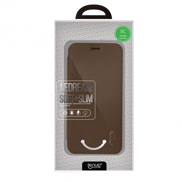 Чехол LENUO для Xiaomi Mi5C (коричневый) Чехол LENUO для Xiaomi Mi5C (коричневый)