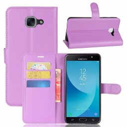 Чехол с визитницей для Samsung Galaxy J7 Max (фиолетовый)