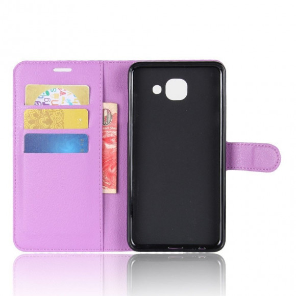 Чехол с визитницей для Samsung Galaxy J7 Max (фиолетовый)