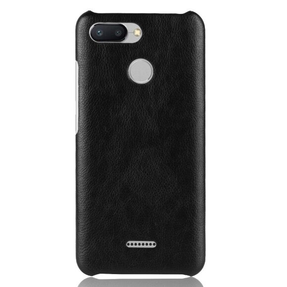 Чехол Litchi Texture для Xiaomi Redmi 6 (черный) Чехол Litchi Texture для Xiaomi Redmi 6 (черный)
