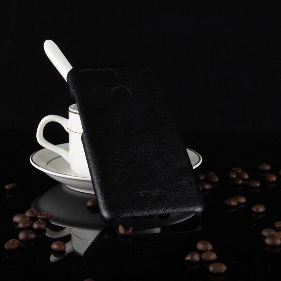 Чехол Litchi Texture для Xiaomi Redmi 6 (черный) Чехол Litchi Texture для Xiaomi Redmi 6 (черный)