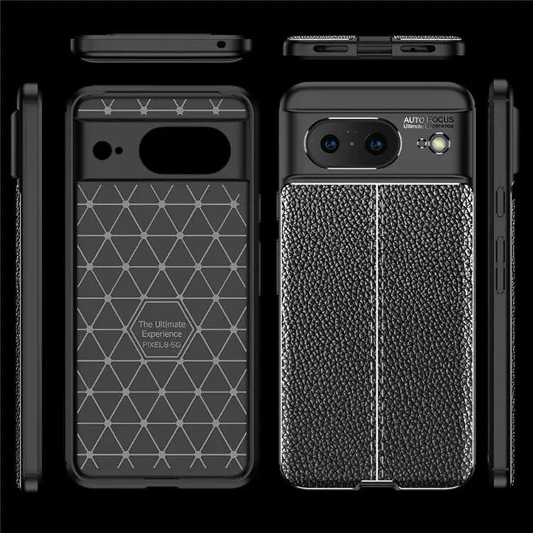 Чехол-накладка Litchi Grain для Google Pixel 8 (черный)