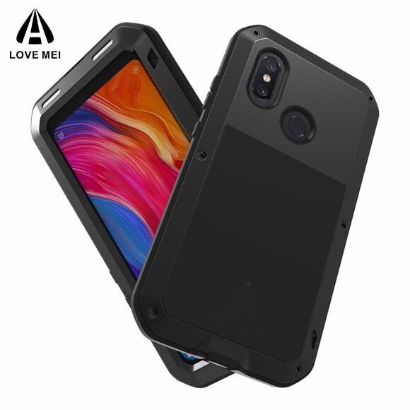 Гибридный чехол LOVE MEI для Xiaomi Mi 8 (черный) Гибридный чехол LOVE MEI для Xiaomi Mi 8 (черный)