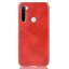 Кожаная накладка-чехол для Xiaomi Redmi Note 8 (красный)