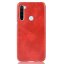 Кожаная накладка-чехол для Xiaomi Redmi Note 8 (красный)