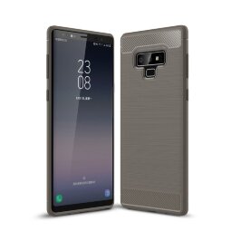 Чехол-накладка Carbon Fibre для Samsung Galaxy Note 9 (серый)