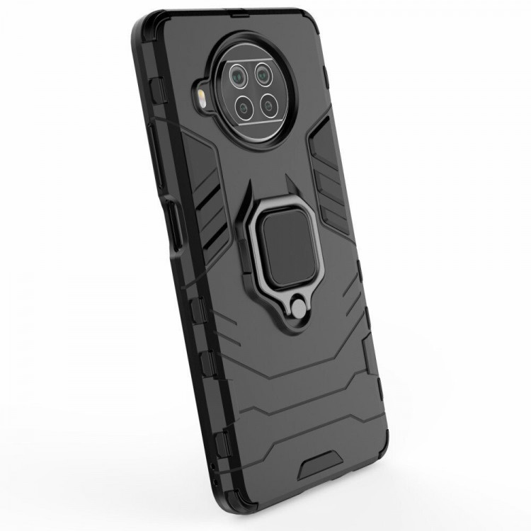 Чехол Armor Ring Holder для Xiaomi Mi 10T Lite 5G / Redmi Note 9 Pro 5G (черный)