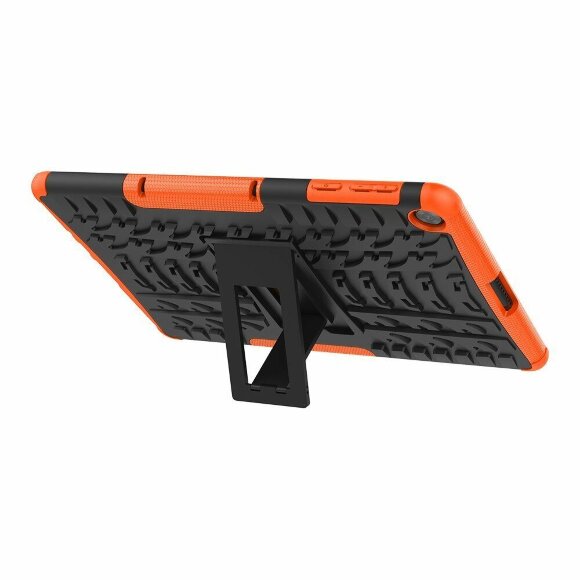 Чехол Hybrid Armor для Huawei MatePad T10 / T10s / C5e / C3 / Honor Pad X8 / X8 Lite / X6 (черный + оранжевый)