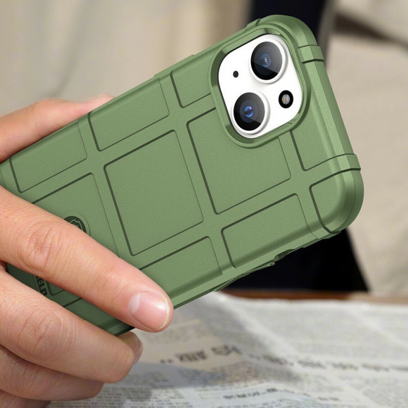 Чехол-накладка Shock-proof для iPhone 15 (зеленый)