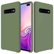 Силиконовый чехол Mobile Shell для Samsung Galaxy S10+ (Plus) (темно-зеленый) Силиконовый чехол Mobile Shell для Samsung Galaxy S10+ (Plus) (темно-зеленый)