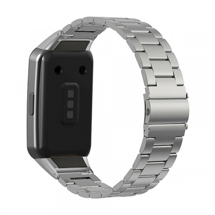 Стальной браслет для Huawei Band 6 / Honor Band 6 (серебристый)