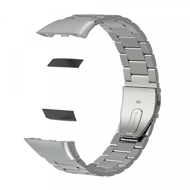 Стальной браслет для Huawei Band 6 / Honor Band 6 (серебристый)