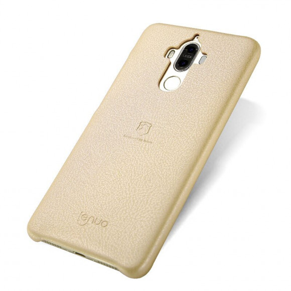 Кожаная накладка LENUO для Huawei Mate 9 (золотой)