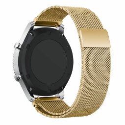 Миланский сетчатый браслет Luxury для Samsung Gear S3 Frontier / S3 Classic / Galaxy Watch 46мм / Watch 3 (45мм) (золотой)