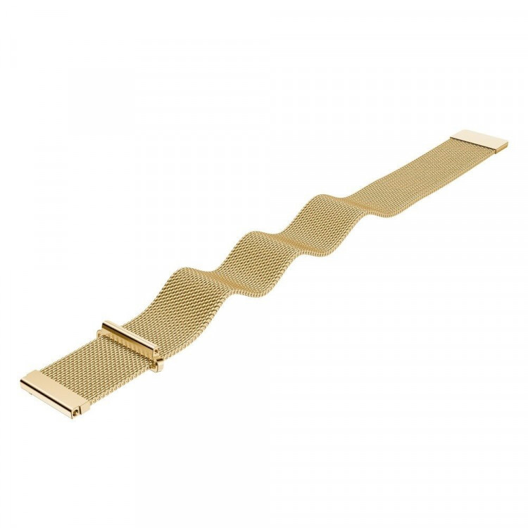 Миланский сетчатый браслет Luxury для Samsung Gear S3 Frontier / S3 Classic / Galaxy Watch 46мм / Watch 3 (45мм) (золотой)