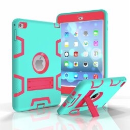 Гибридный TPU чехол для Apple iPad Mini (2019) / iPad Mini 4 (голубой + розовый)