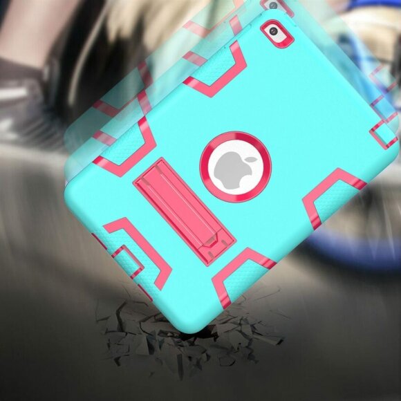 Гибридный TPU чехол для Apple iPad Mini (2019) / iPad Mini 4 (голубой + розовый) Гибридный TPU чехол для Apple iPad Mini (2019) / iPad Mini 4 (голубой + розовый)