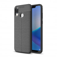 Чехол-накладка Litchi Grain для Huawei Honor Play (черный) Чехол-накладка Litchi Grain для Huawei Honor Play (черный)